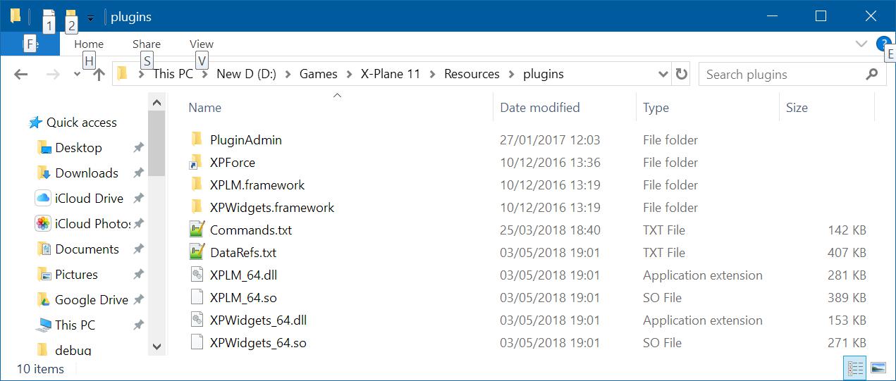 Location of XPlane Plugins